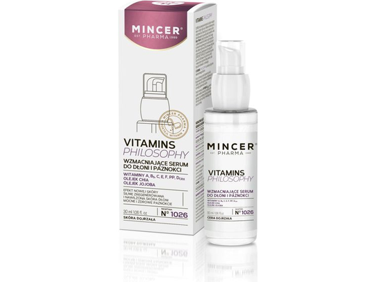 Mincer Pharma Vitamin Philosophy Strengthening Serum for hands and nails No. 1026 30ml