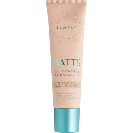 Lumene Matte Oil-Control Foundation 1.5 Fair Beige