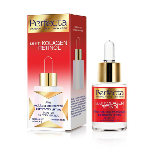 Perfecta Multi-Collagen Retinol Booster reducing wrinkles on day and night 15ml