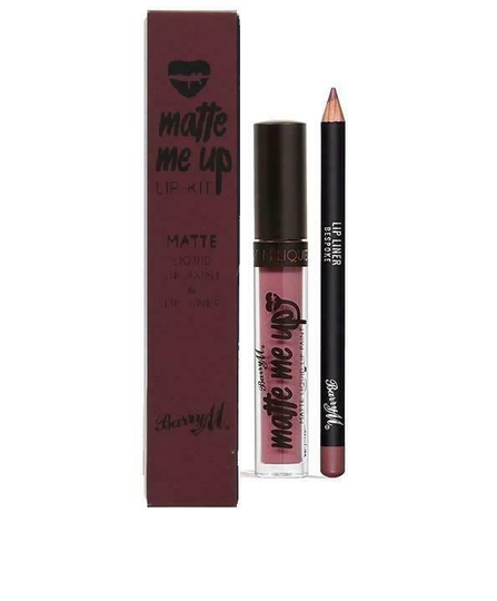 Barry M Veganfriendly Gloss Matte Me Up Lip Paint Kit-Crush