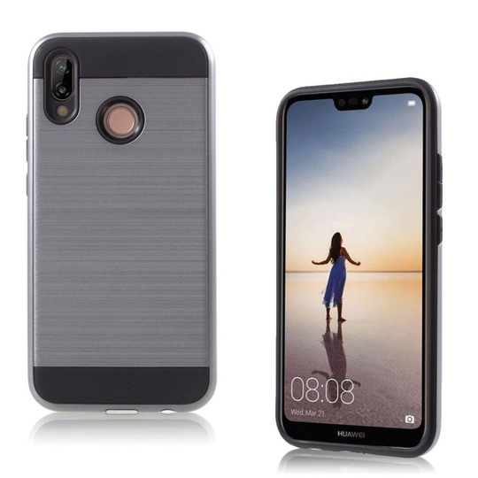 Huawei P20 Lite brushed hybrid case - Grey