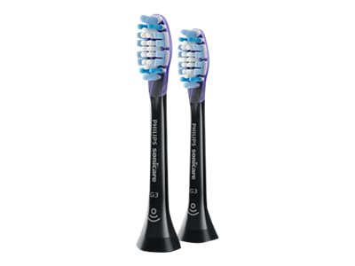 Philips Sonicare G3 Premium Gum Care HX9052 standard - Extra tandborsthuvud - till tandborste - svart (paket om 2) - för Sonicare 2 Series; Sonicare