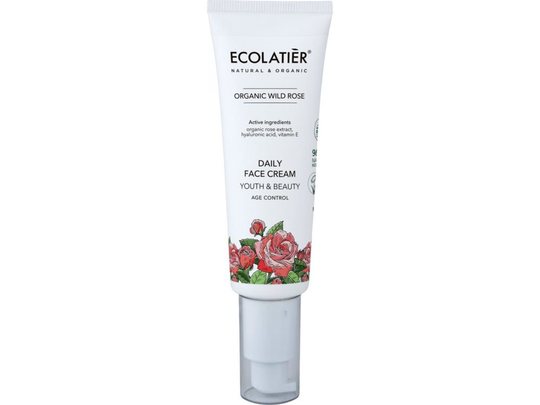 Ecolatier ECOLATIER Organic Wild Rose Day anti-aging face cream SPF15 - mature skin 50ml