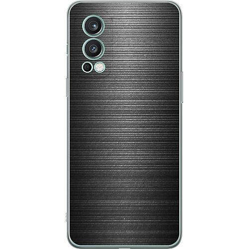 OnePlus Nord 2 5G Genomskinligt Skal Brushed Metal