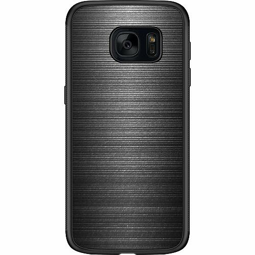 Samsung Galaxy S7 Svart Skal Brushed Metal