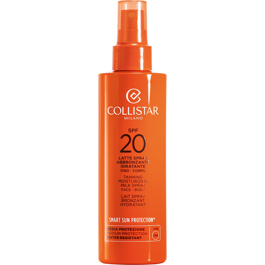 Tanning Moisturizing Milk Spray Face/Body SPF 20, 200 ml Collistar Brun Utan Sol