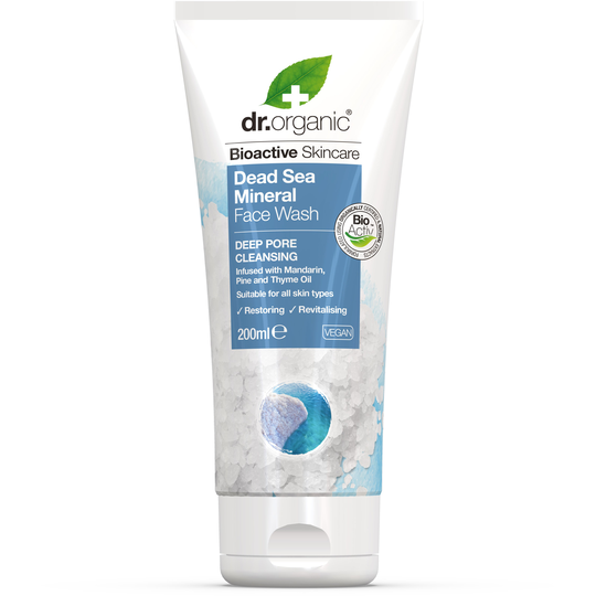 Dr Organic Dead Sea Minerals Deep Face Wash 200 ml