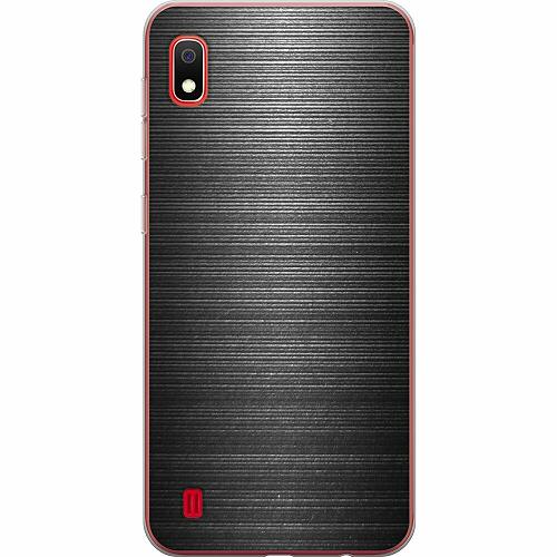 Samsung Galaxy A10 Genomskinligt Skal Brushed Metal