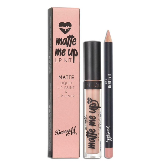 Barry M Veganfriendly Gloss Matte Me Up Lip Paint Kit-Hun