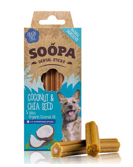 Sooka Dental Sticks Coconut & Chia Seed 100g