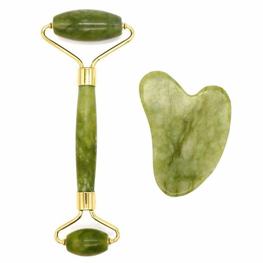 Gua Sha massage kit large Avancerad - Grön