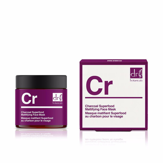 DR. BOTANICALS CHARCOAL SUPERFOOD mattifying face mask 60 ml