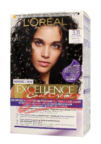 Cool L'Oreal Excellence Creme cream coloring 3.11 Ultra Gray Dark Brown 1op.