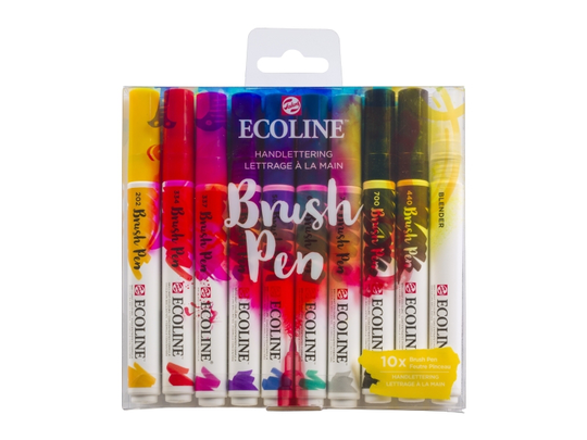 Ecoline Brush pen set Handlettering | 10 colours