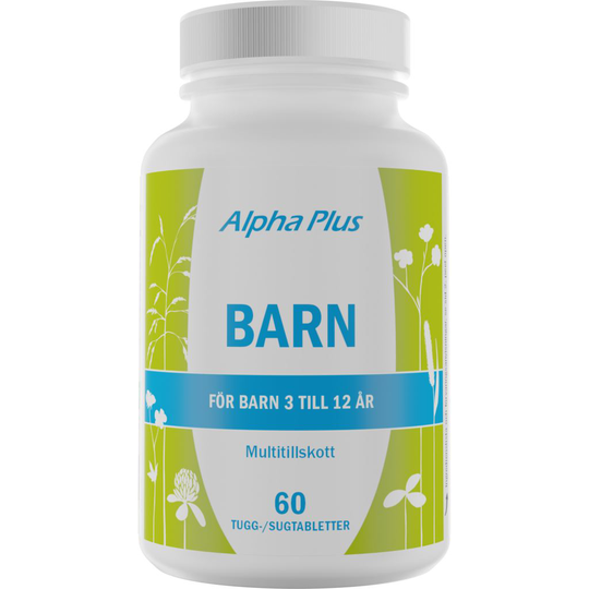 Alpha Plus Barn Multitillskott 60 tuggtabletter
