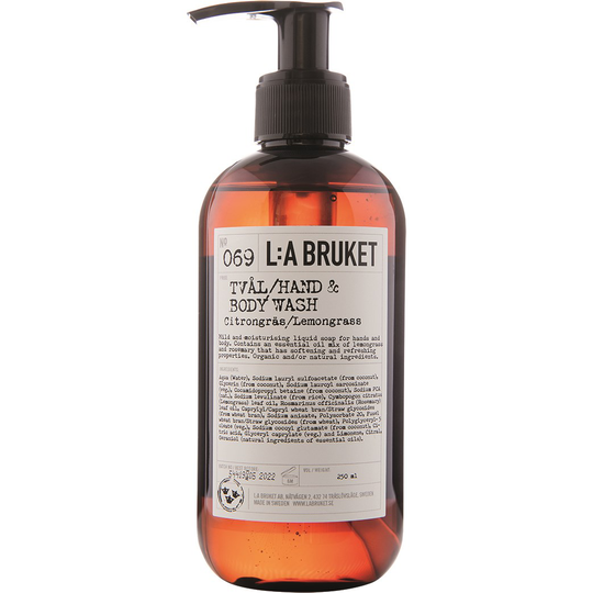L:A Bruket Flytande tvål Citrongräs 250 ml