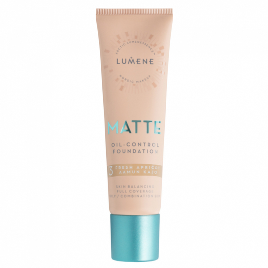 Lumene Matte Oil-Control Foundation 3 Fresh Apricot