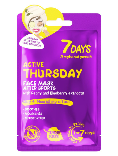 Active Thursday Face Sheet Mask - 7DAYS - Sheet Mask