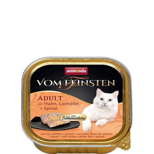 ANIMONDA Vom Feinsten Gourmet Center and chicken fillet of salmon + spinach 100 g