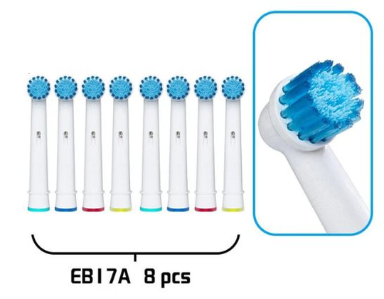 8-Pack Tandborsthuvuden Oral-B Kompatibla-E17A