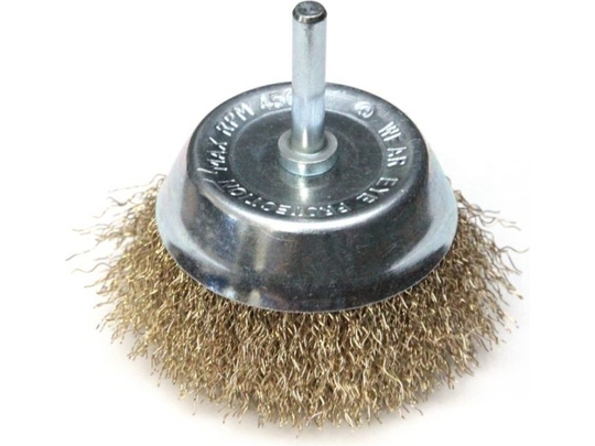 Dedra Wire butt brush, brass 50mm with pin (F32-050)