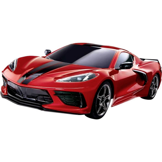 Traxxas Corvette Stingray 4TEC 3.0 Röd Borst motor 1:10 RC modellbil Sportbil