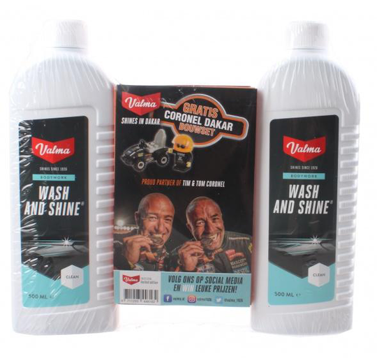 S05G rengöringsset Wash and Shine schampo 2x500ml