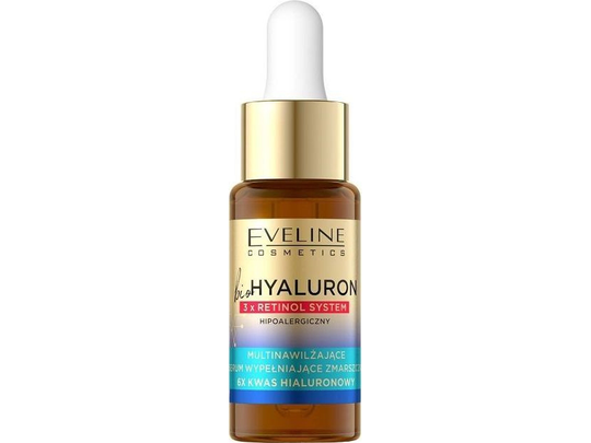 Eveline bioHYALURON 3xRetinol System Multi-moisturizing Serum filling wrinkles 18ml (5903416035312)