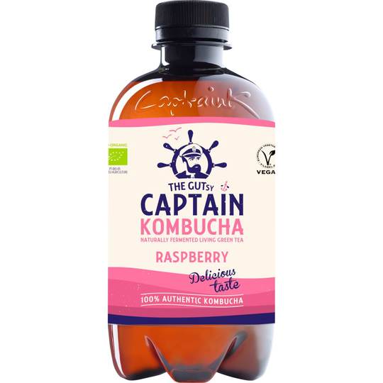 The GUTsy Captain Kombucha Rasberry 400 ml