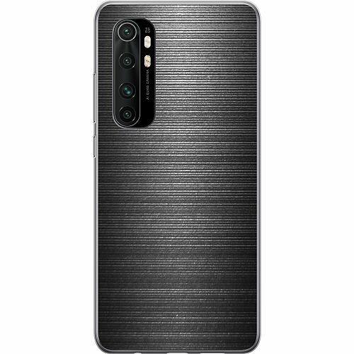 Xiaomi Mi Note 10 Lite Genomskinligt Skal Brushed Metal