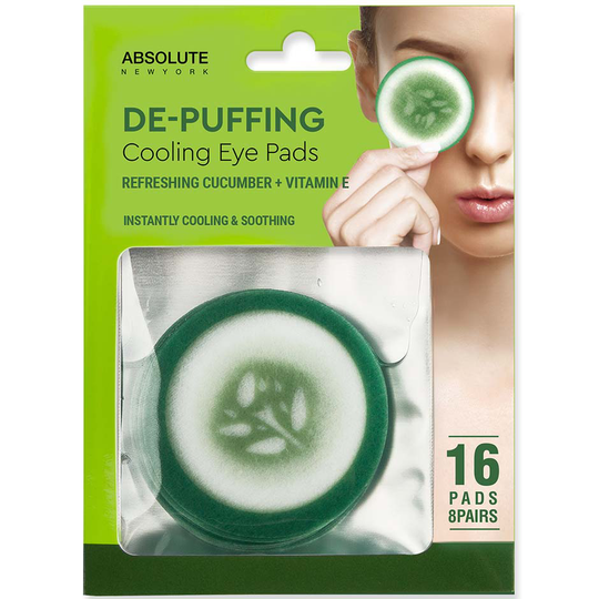 Cooling Eye Pad Cucumber 16pcs, 16 pcs Absolute New York Ögonkräm