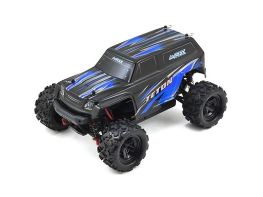 Traxxas LaTrax Teton Blå Brushed 1:18 RC-modelbil Elektronik Monstertruck Firehjulstræk (4WD) 100% RtR 2,4 GHz inkl. batteri, oplader og senderbatter