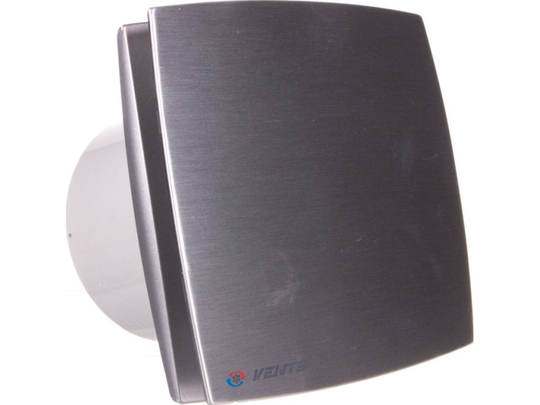 Vents Bathroom fan fi 125 230V 16W 167m3/h 34dB with timer brushed aluminum 125LDATMET