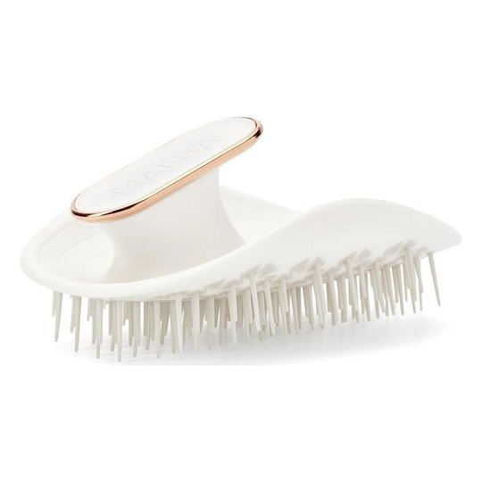 Utslätningsborste Healthy Hair Brush Manta Flexibel Vit
