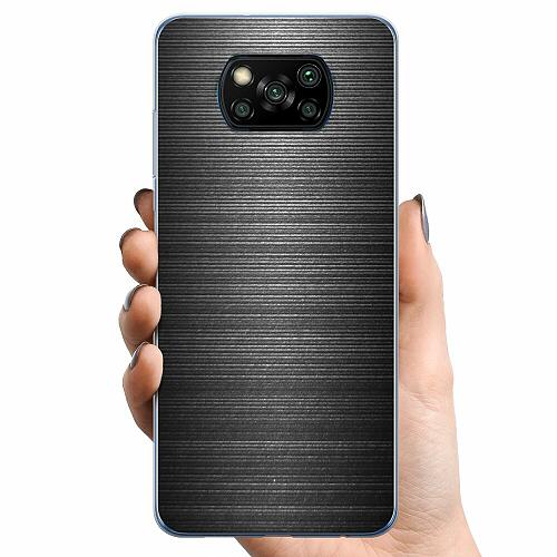 Xiaomi Poco X3 NFC TPU Mobilskal Brushed Metal