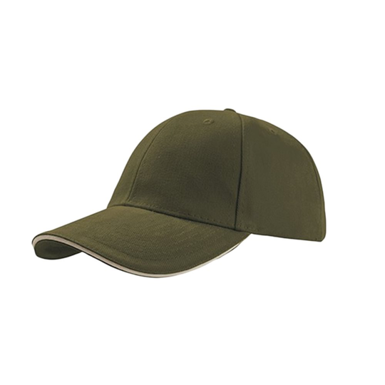 Atlantis Liberty Sandwich Heavy Brush Cotton 6 Panel Cap