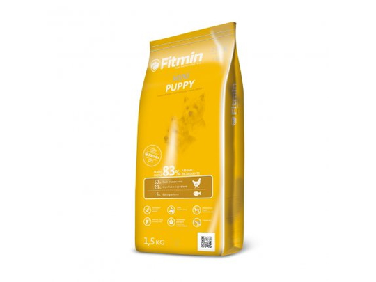 FITMIN Mini Puppy, Valp, 1,5 kg, Mini (5 - 10kg), Vitamin A, Vitamin B1, Vitamin B12, Vitamin B2, Vitamin B6, Vitamin B9 (folic acid), Vitamin C,...,