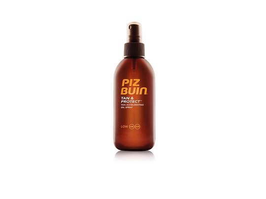 Piz Buin Tan & Protect, Kropp, Skyddande, Alla hudtyper, Spray, 1 styck, Vitamin E