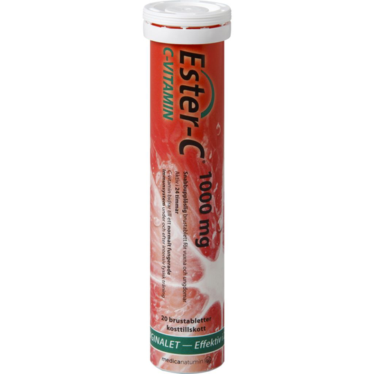 Ester-C C-vitamin 1000mg 20 brustabletter