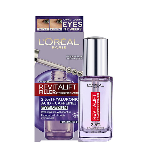 L'Oréal Paris Revitalift Filler 2.5% Hyaluronic Acid+Caffeine Eye Serum