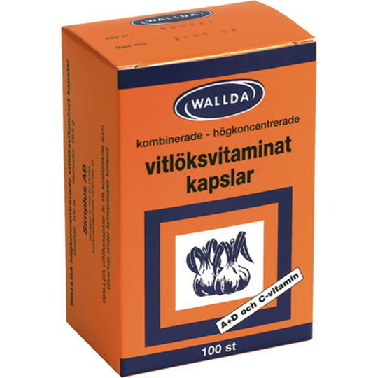 Wallda Vitlöksvitaminat 100 st