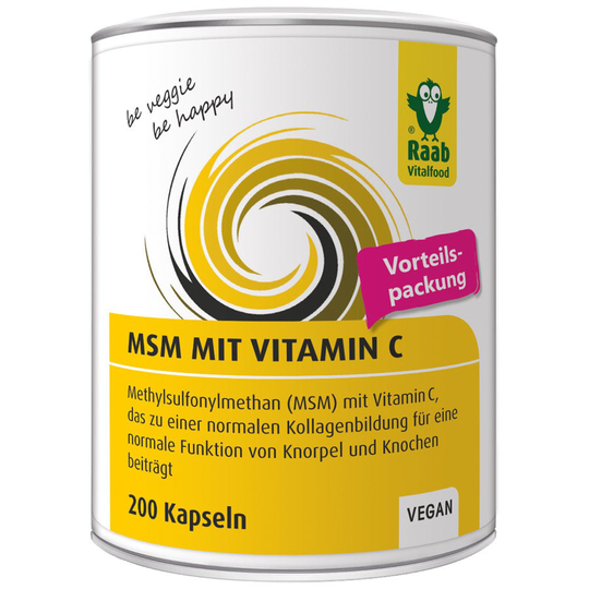 Raab Vitalfood MSM 200 kapslar, 126g