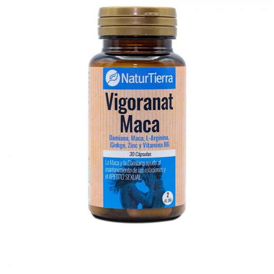 Kosttillskott Naturtierra Vigoranat Maca (30 uds)