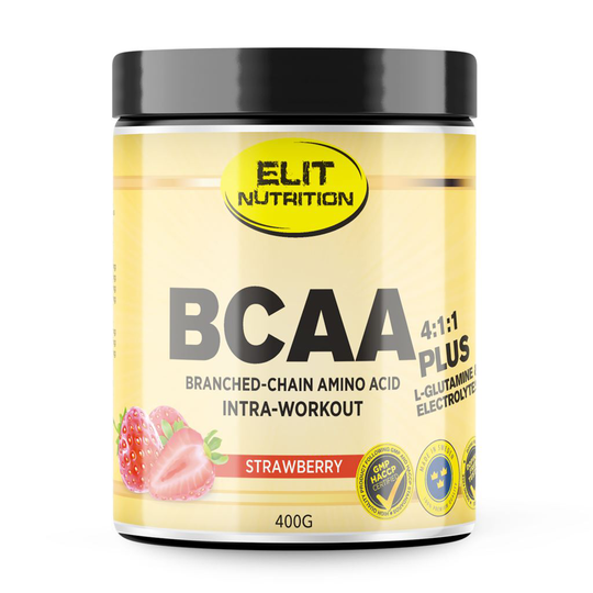 Elit Nutrition BCAA 4:1:1 + L-glutamine Strawberry 400g