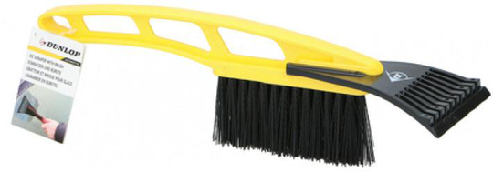glass med borste gul/svart 31 cm