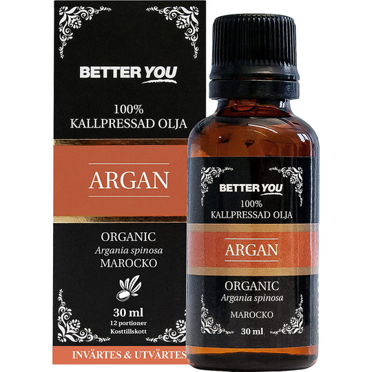 Arganolja EKO Kallpressad, 30 ml Better You Kroppsolja