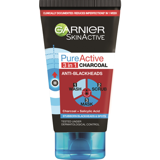 Garnier SkinActive PureActive 3in1 Charcoal