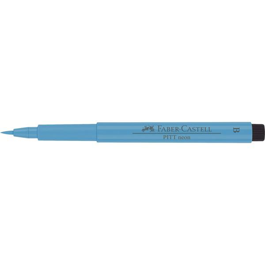 Penselpenna Faber-Castell PITT Neon artist pen brush Blå