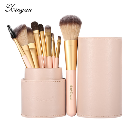 12st Makeupborste Set med fodral