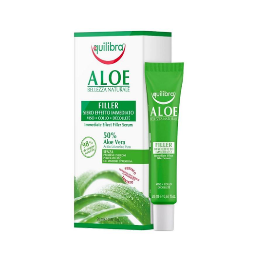 EQUILIBRA_Aloe Bellezza Naturale Immediate Effect Filler Serum aloesowe serum wypeĹ,niające z efektem natychmiastowym Aloe Vera 20ml